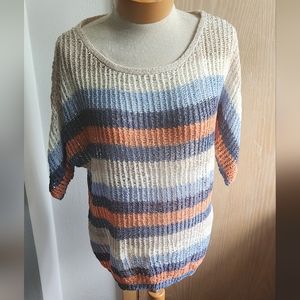 Striped Crochet Top from Nurture Size Medium
